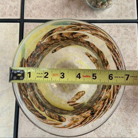 Beautiful piece of Hand blown glass bowl / vase - Picture 6 of 8